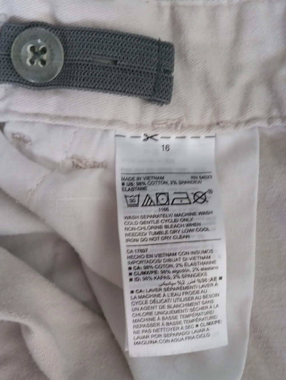 Old Navy Off White Cotton Shorts